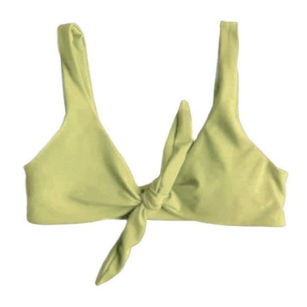 PINKCOLADA Tie-Front Bikini Top